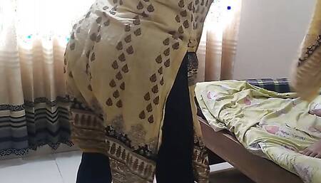 18y old Desi hot neighbor Ayesha Bhabhi's hands tied & fucked in room when her husband was not home - Huge cum wild