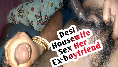 Desi Housewife Sex her Ex- boyfriend In Home.