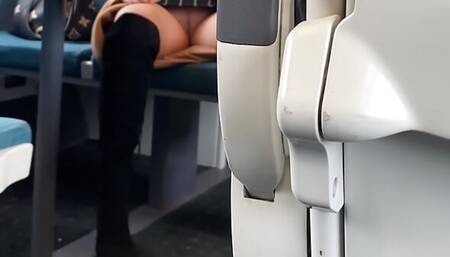 No Panties on Train