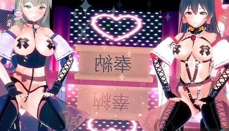 Touhou Project Series Hai Phut Hon In Bondage Reimu Hakurei And Sanae Kochiya Sexy 3d hentai mmd r18 sexy milf BDSM