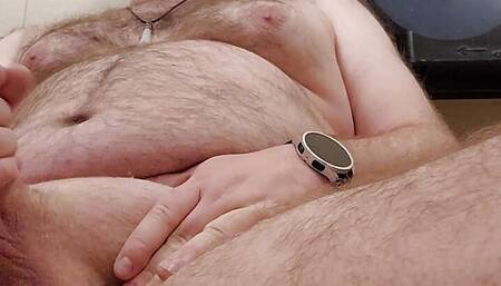 Jerk in public restroom