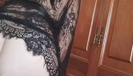 Stepmom makes him cum in her ass