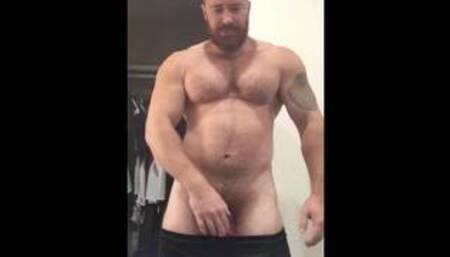 Sexy Hung Huge Bodybuilder Naked Flexing. Cocky Musclebear Alpha OnlyfansBeefBeast Big Bear