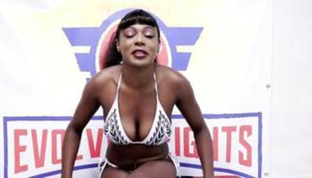 Paris Love vs Mocha Menage inside Lesbo Wrestling Fight