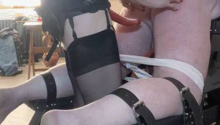 A complete pegging for my sissy slut - with a caning