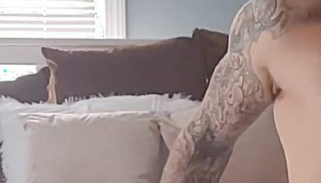 Just the tip he said - Straight guy fucks hot crossdresser
