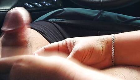 A good wank in the car before leaving home