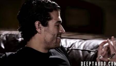 Hitchhiker bimbo gets fucked in taboo porn video by two guys