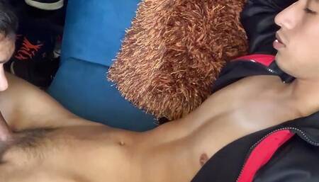 horny jock in red hat cum in my mouth an dlet me tasted