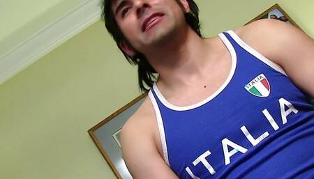 Sexy Straight Guy Derek Jerking Off
