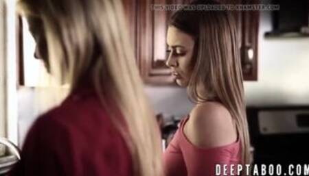 This sexy brunette fucks her dad and her mom to please them