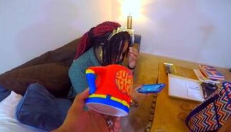 Mom is angry and horny after work