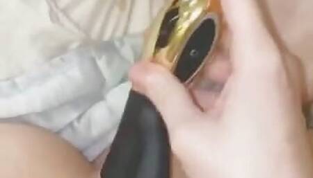 playing with my dildo for a while