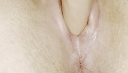 Squirting orgasm after two dildo's at once!
