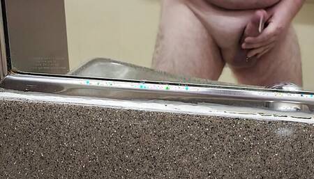 Bear naked public jerk