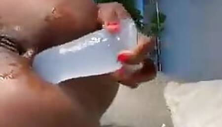 A quickie fuck with my dildo
