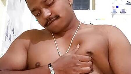 Saurabh masturbating and showing his naked body
