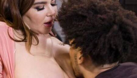 busty MILF stepmom tit fucked by stepson