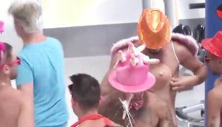 INTENSE 14 MAN double penetration GANG BANG SEX PARTY WITH two BLONDE BABES!