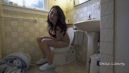 Fuck My Log - Stella Liberty is Your Human Throne for TOILET FETISH Femdom Humiliation Smell Fetish - 4k mp4