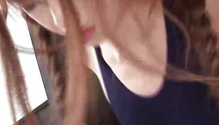Japanese gyaru has sex wearing a very modified swimsuit