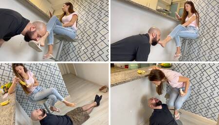 Paulinha feeding the slave the right way (MP4-HD 1080p)