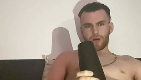 Lad Bates with Fleshlight While Huffing
