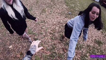 Bratty PoV Double Boot Domination - Alaia & Natalia