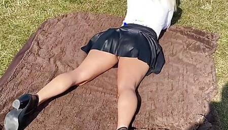 Mini Skirt No Panties