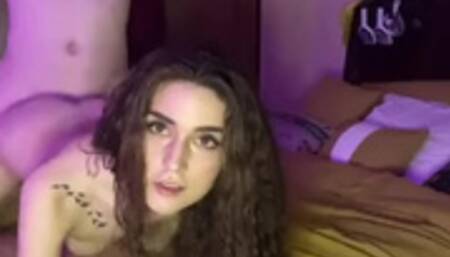 Petite green eyed wife takes husbands big juicy dick