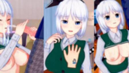 [Hentai Game Koikatsu! ]Have sex with Touhou Big tits Youmu Konpaku. 3DCG Erotic Anime Video.