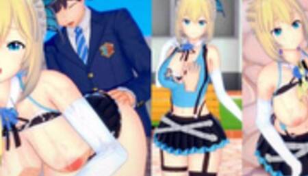 [Hentai Game Koikatsu! ]Have sex with Big tits Vtuber Mirai Akari.3DCG Erotic Anime Video.