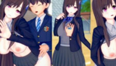 [Hentai Game Koikatsu! ]Have sex with Big tits Vtuber Domyoji Cocoa.3DCG Erotic Anime Video.