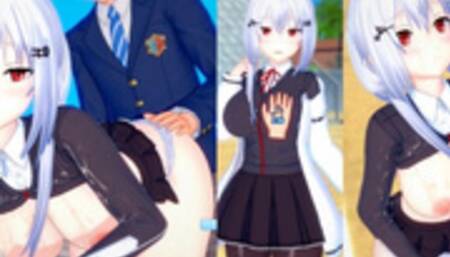 [Hentai Game Koikatsu! ]Have sex with Big tits Vtuber Hakase Fuyuki.3DCG Erotic Anime Video.