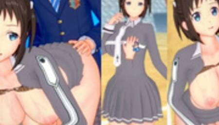 [Hentai Game Koikatsu! ]Have sex with Big tits SAO Ronye Arabel.3DCG Erotic Anime Video.