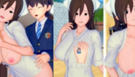 [Hentai Game Koikatsu! ]Have sex with Big tits Naruto Ayame.3DCG Erotic Anime Video.