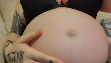 My belly button popped out