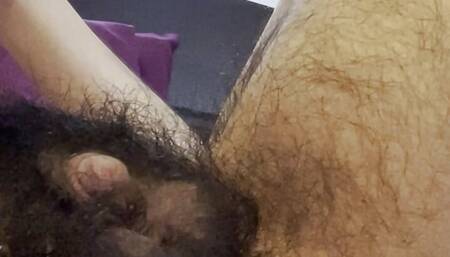 working my hole & squirting piss