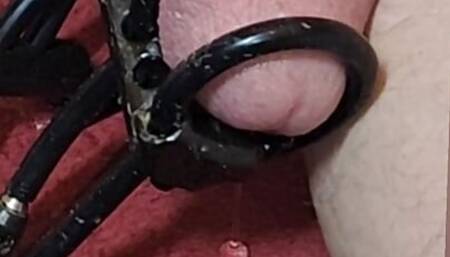 Part 2 of 2 : estim electro edging untill Cumming with hit cue