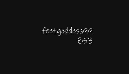 853 Blue long toenails JOI