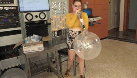 Alice Attempts to Blow Up a Plastic Deco Bubble (MP4 - 1080p)