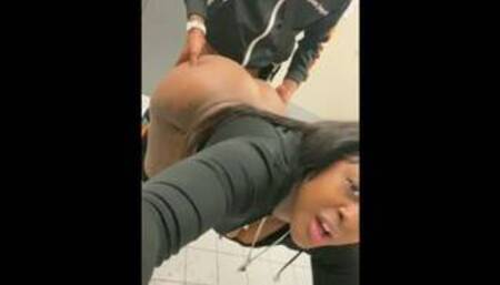 Fucking a fan at the airport in the bathroom ! Full video on onlyfans/sweettoothh