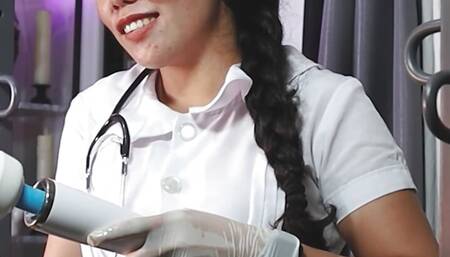 DominaFire Edging her Slave in Chastity Cage