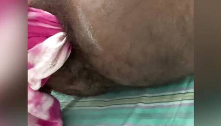 Stuffing my ass with scarf