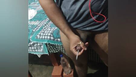Long and thick dick loaded cumshot