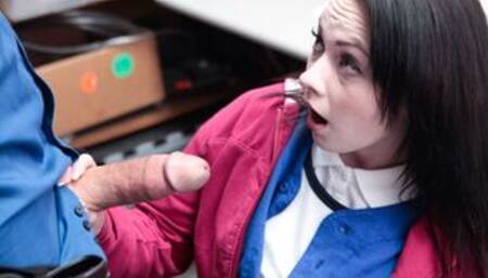 Pale skinned hot teen thief fucked hard