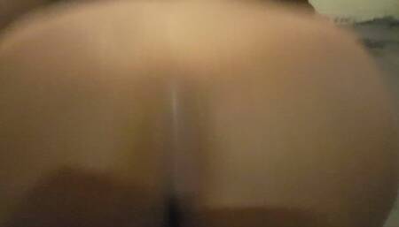 Ebony bbw rides black cock in stairwell and takes a creampie from bbc