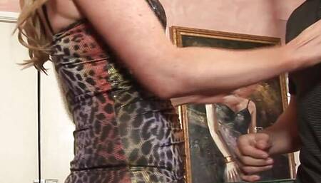 MATURE 4 LOVER - SEXY BLONDE BOUNCES TIGHT PUSSY ON A