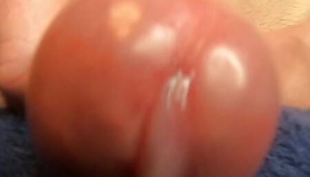 Close up cumming on lens