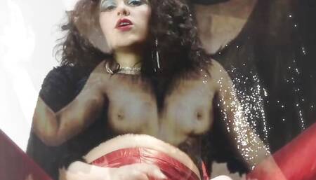 Satan's faggot always swallow - sweet lucifer goddess italian mistress